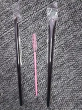 Brocha profesional para Contorno de cejas, pincel delineador de cejas en ángulo pequeño, alta calidad, marca de maquillaje, herramientas A101