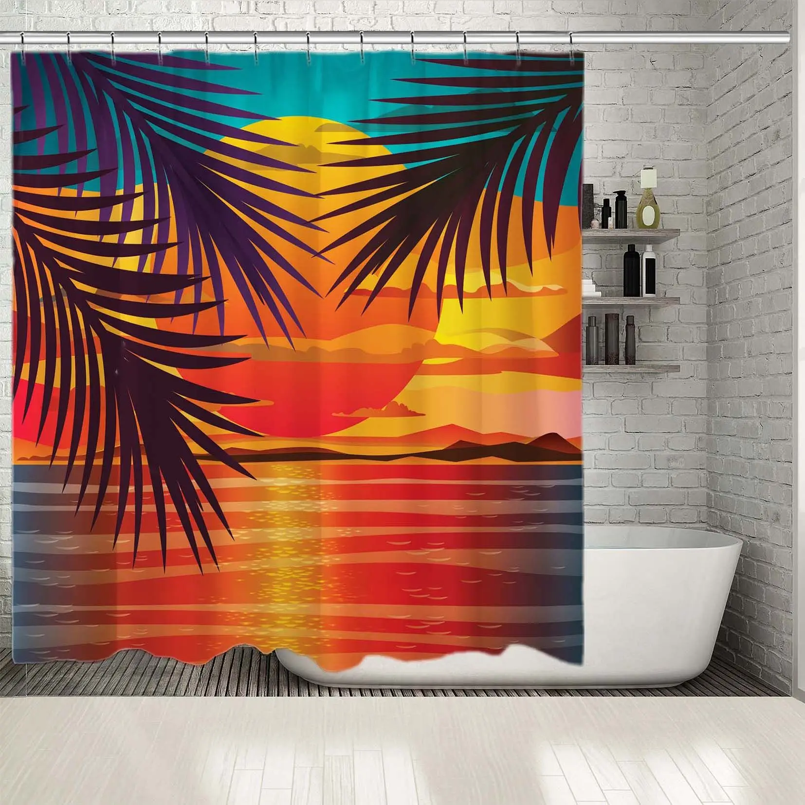 Download Les cortines de dutxa escena de la platja Desktop Wallpaper Les Cortines De Dutxa Escena De La Platja