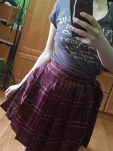 Púrpura de las mujeres Goth negro a cuadros plisado falda Glir alta cintura Mini faldas Sexy Escuela Japonesa Harajuku Anime Cosplay traje de marinero