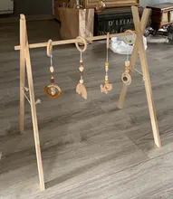 Estante de Fitness de madera sencillo nórdico decoraciones para habitación de niños, barra de gimnasio de juego para bebés L41D