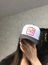 Capslab-Gorra de malla con diseño de Bugs Bunny para hombre y mujer, gorro de béisbol con diseño de pantera ajustable, de dibujos animados Snapback, unisex