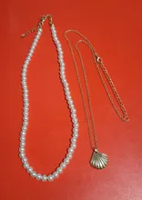 Gargantilla Retro de perlas de KISS WIFE para mujer, collar elegante de estrella y perlas, gargantilla de oro, regalo de joyería 2021