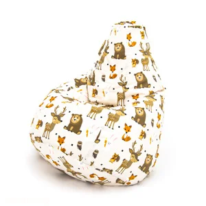 Armchair bag pear Oxford water repellent waterproof rainproof large soft frameless pouf ottoman for Home Cottage