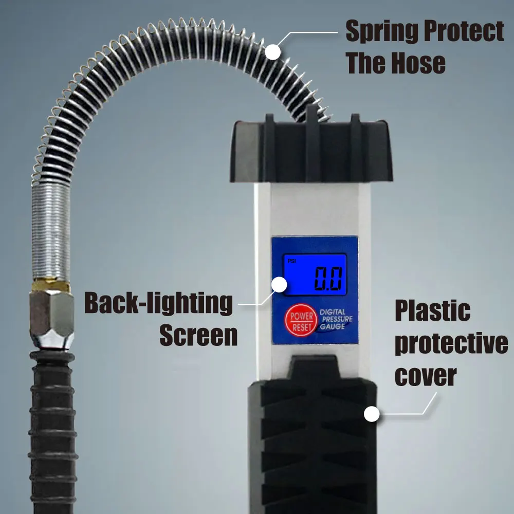 LEMATEC Pro Новый тяжелый цифровой насос для шин с цифровым манометром автомобиля|tire