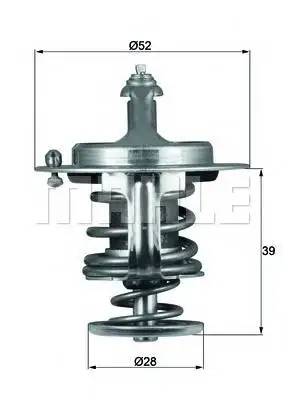 Термостат с прокладкой\ Mazda 323/626/5/6/Xedos 1.1-2.5 80 MAHLE