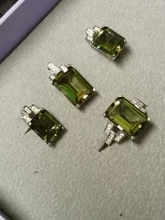 JewelryPalace-Anillo de cóctel ajustable de Plata de Ley 925, sortija de corte esmeralda de 6 quilates, zultanita de imitación Nano, cambio de Color, diasporo abierto