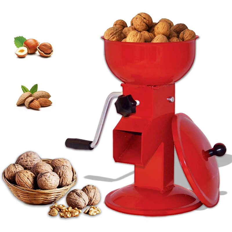 Hand Crank Nut and Walnut Cracker Compact and Adjustable Nutcracker For