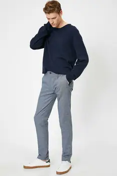 

Koton Male Navy Blue Pocket Detailed Pants 0 YAM49340NW