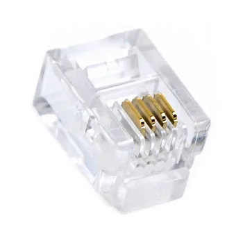 

RJ11 Connector GEMBIRD MP-6P4C/100 6P4C (100 pcs)