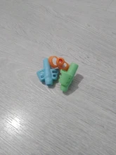 3 uds dos pluma en forma de dedo de silicona titular del bebé de aprendizaje de escritura herramienta pluma de escribir corrección set de papelería infantil