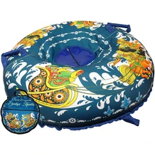 Санки надувные с сумкой "Ватрушка "Русская тройка" 100 см(КСНВ100-ТРО