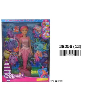 

Giant Mermaid doll with accessories