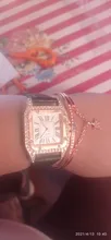 Reloj de pulsera con esfera cuadrada estrellada de diamante para mujer, conjunto de cronógrafos de pulsera, de cuero, de cuarzo, femenino