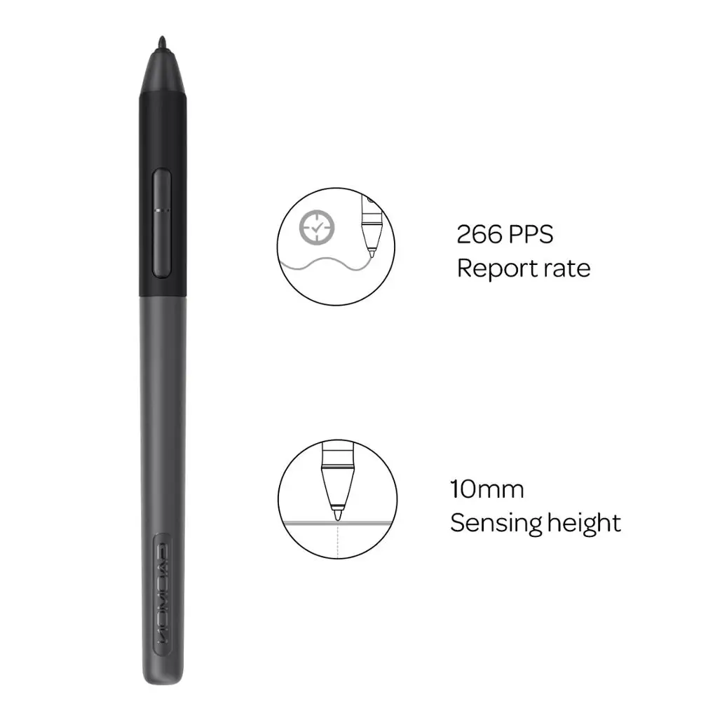 GAOMON ArtPaint AP50 Battery-Free Stylus with 8192 Levels Pen Pressure Only for PD1161/PD1220/PD1320/PD1561/PD156Pro Pen Display 3