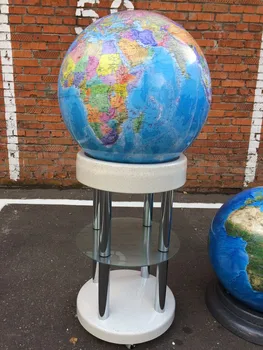 

Globe political d = 64 cm, on the stand with a glass shelf