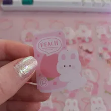 Lote de 40 pegatinas decorativas de oso conejo y Planeta, etiqueta de palo de Scrapbooking, diario, papelería, álbum, fiesta Kawaii, pegatina de perro