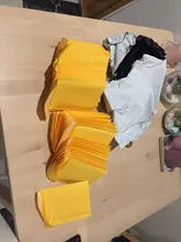 50 Uds de papel Kraft bolsas de sobres de burbujas burbuja de bolsa de correo sobres acolchados de envío sobre suministros varios tamaños