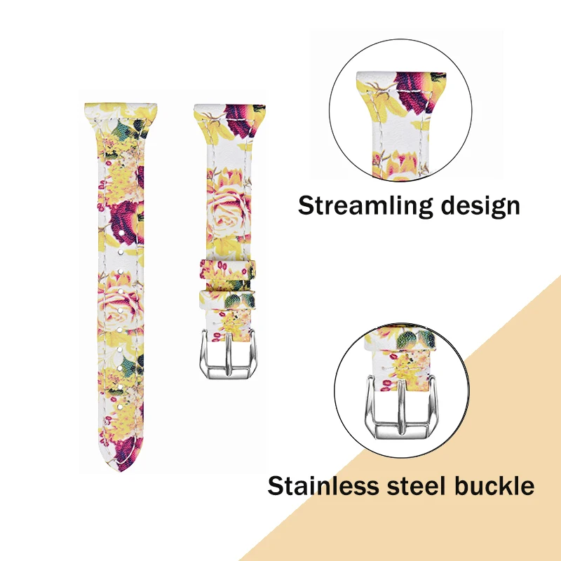 Style D OULUCCI WOMEM ремешок из натуральной кожи для Fitbit Versa 2 Band браслет Сменные Металлические Браслеты Для Fitbit Versa Lite/versa 2 - Цвет: Style D