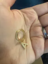 ANENJERY plata esterlina 925 1 par 26 alfabeto carta pendientes de aro inicial Zircon pendientes para Mujeres Hombres joyería de nombre S-E1169