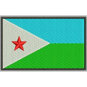 

Bandera DJIBOUTI para mascarilla parche bordado Iron patch toppa ricamata gestickter patch patch brode