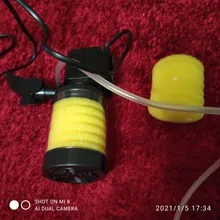 Filter For Aquarium + Air Pump 3 In 1 Silent Aquarium Filter Submersible Oxygen Internal