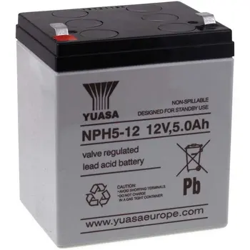 

YUASA NPH5-12 lead acid battery (high intensity)