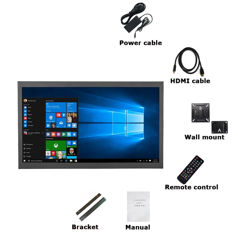 15.6 inch touch monitor package1