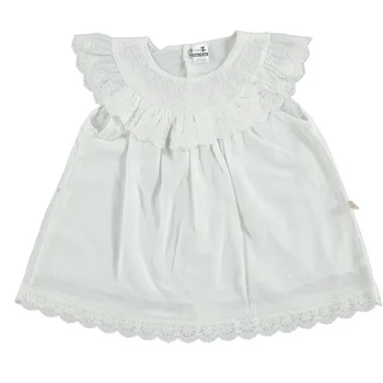 

ebebek BabyZ Summer Baby Girl Ruffled Detail Short Sleeve Crew-Neck Dress