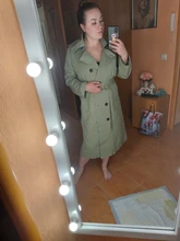 Gabardina ceñida con doble botonadura para mujer, abrigo largo, prendas de vestir, rompevientos, primavera 2021