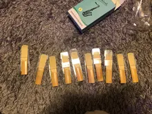 Saxofón Tenor Bb de alta calidad, Fuerza de las cañas de bambú, opción de 10 Uds., 3,0/2,5/2,0