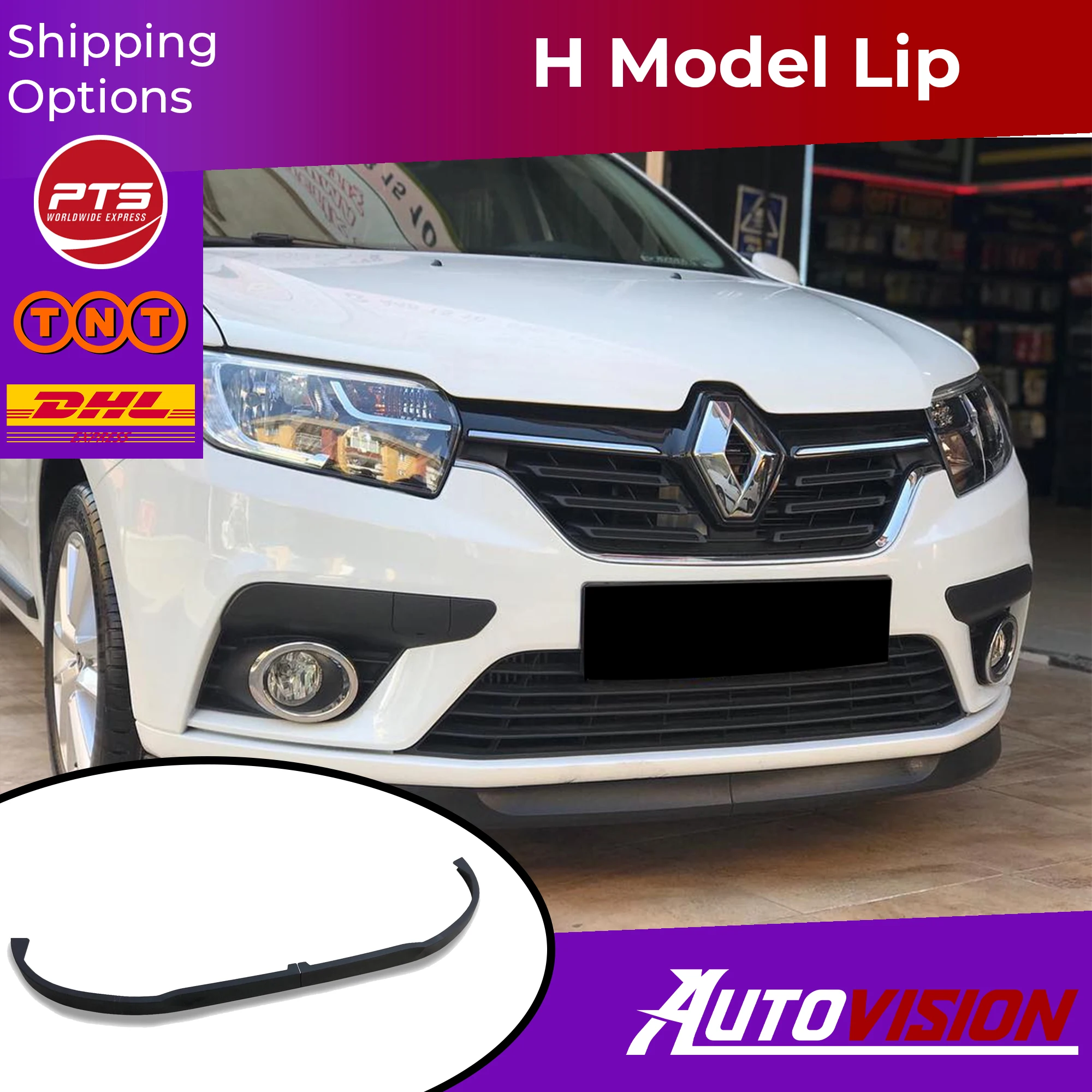 2 шт. универсальный передний спойлер для RENAULT SYMBOL Astra H | Автомобили и мотоциклы