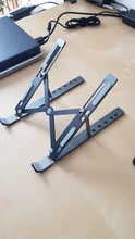 GOOJODOQ-Soporte para ordenador portátil, soporte de aleación de aluminio plegable, para Notebook, MacBook Pro y tableta