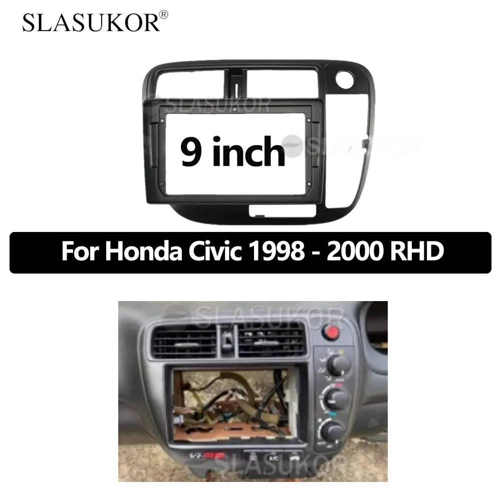 

9 INCH Android Audio For Honda Civic 19981999 2000 RHD cable Canbus Car Auto ABS Radio Dashboard GPS stereo panel Frame 2DIN