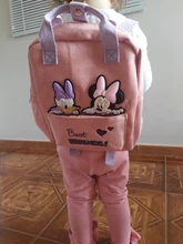 Mochila Minnie Mouse de Disney con dibujos animados para niños y niñas, morral escolar con diseño de ratón de Mickey