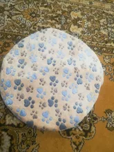 Colchoneta para perro almohada para cama o sofá suave, manta redonda lavable de algodón para mascotas, camas de dormir cálidas de doble cara para perros pequeños y medianos