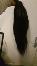 TIANTAI-Peluca de cabello humano liso para mujer, postizo de encaje con cierre de 4x4 28 pulgadas, pelo Remy brasileño con densidad de 150