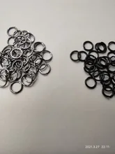 4/6/8/10mm 500/300/200/100 Uds. De anillos abiertos de Metal conectores de anillos partidos para fabricación de joyería DIY