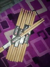 Baquetas profesionales de madera de nogal 5A, instrumento Musical de tambor 7A, un par