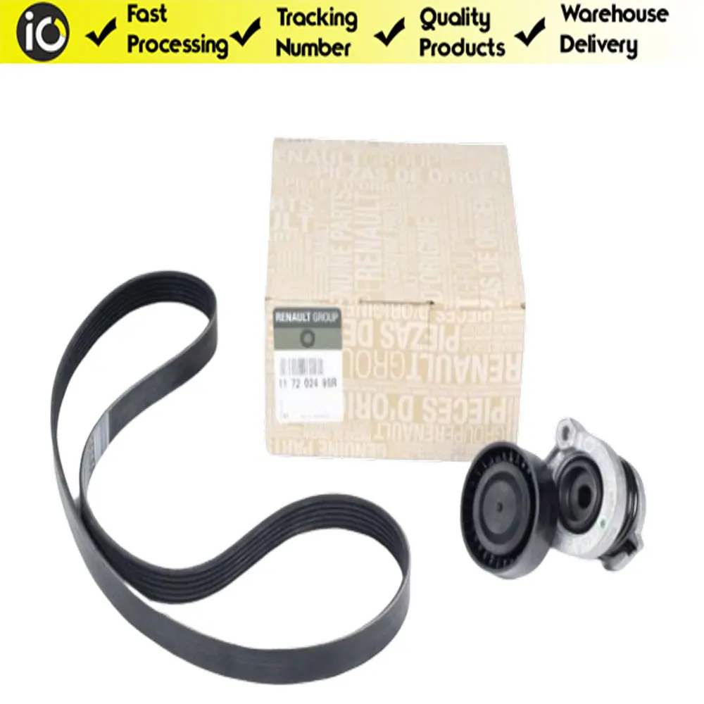 Original 1.5 Dci K9k Alternator Belt Kit Oem117202495r For Renault Clio