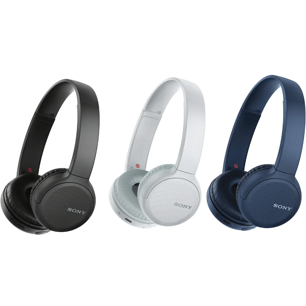 Sony WH-CH510 - Auriculares inalámbricos, Bluetooth, De Diadema, Manos  Libres, Batería 35 h de autonomía, Negro / Blanco / Azul