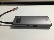 Baseus USB C HUB to HDMI-compatible Adapter RJ45 Card Reader USB 3.0 PD 100W Type C Docking