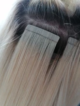 ShowCoco cinta rubia en extensión, 100% cabello humano Natural cinta adhesiva Remy hecha a máquina 20/40 uds, cinta en cabello humano