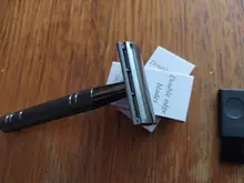 Maquinilla de afeitar de doble filo, maquinilla de afeitar de doble filo con 10 cuchillas de afeitar, Premium Wet, clásica, de Metal, se adapta a todas las cuchillas de afeitar estándar