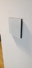 Interruptor de luz táctil de pared estándar de la UE, toma de corriente de pared, Sensor, Panel de cristal blanco, con retroiluminación LED, AC220V