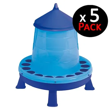 

Hopper blue 4 Kg for hens. Pack 5 feeders