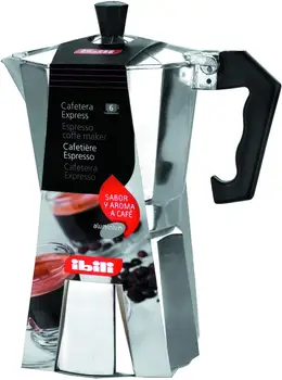 

IBILI-610912-CAFET. EXPRESS ALU. BAHIA 1200 ML-12 CUP