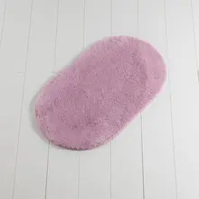 Коврик для ванной-коврики | коврик для ванной нескользящие Противоскользящие коврики цвета Розовый овальный 60X100 см