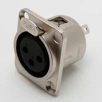 

S3fdx connector panel XLR 3p female, shnoor