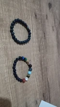 Pulsera de cuentas estilo tibetano para hombre, brazalete de abalorios, piedra de luna, diseño lava, buda, budista, chacras