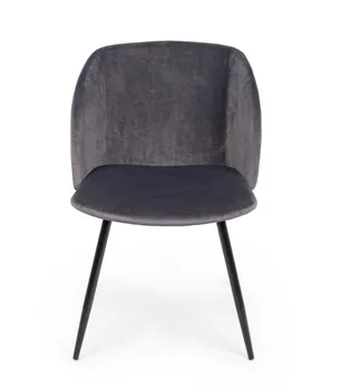 

CHAIR CROWN VELVET GRAY CADET